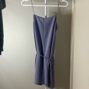 Aritzia tie waist purple dress size xxs